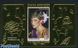 Grenada 2007 Death Of Diana 1v, Gold, Mint NH, History - Charles & Diana - Kings & Queens (Royalty) - Familias Reales