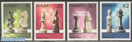 Malawi 1988 Chess 4v, Mint NH, Sport - Chess - Schaken