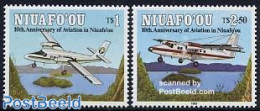 Niuafo'ou 1993 Air Connection 2v, Mint NH, Transport - Aircraft & Aviation - Vliegtuigen