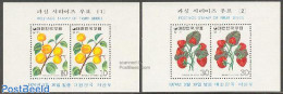 Korea, South 1974 Fruits 2 S/s, Mint NH, Nature - Fruit - Fruit