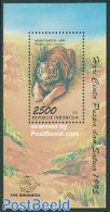 Indonesia 1995 Tiger S/s, Mint NH, Nature - Animals (others & Mixed) - Cat Family - Indonésie