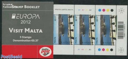 Malta 2012 Europe, Visit Malta Booklet, Mint NH, History - Transport - Various - Europa (cept) - Stamp Booklets - Ship.. - Non Classés