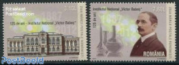 Romania 2012 Institute Victor Babes 2v, Mint NH, Science - Chemistry & Chemists - Ungebraucht