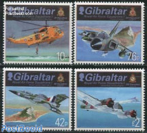 Gibraltar 2012 Royal Air Force Squadron 4v, Mint NH, History - Transport - Militarism - Helicopters - Aircraft & Aviat.. - Militaria
