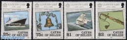 Belize/British Honduras 1984 Cayes, Lloyds List 4v, Mint NH, Transport - Various - Ships And Boats - Banking And Insur.. - Schiffe