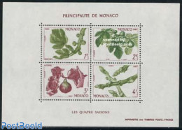 Monaco 1983 Four Seasons S/s, Mint NH, Nature - Trees & Forests - Unused Stamps