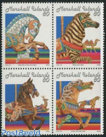 Marshall Islands 2002 Fair Horses 4v [+], Mint NH, Nature - Various - Horses - Fairs - Sonstige & Ohne Zuordnung