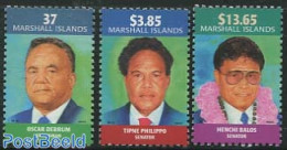 Marshall Islands 2003 Famous Persons 3v, Mint NH, History - Politicians - Sonstige & Ohne Zuordnung