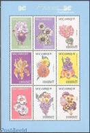 Mozambique 2002 Flowers 9v /Viola Jeannie, Mint NH, Nature - Flowers & Plants - Mozambique