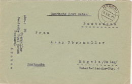 GG: Postsache Postamt 1 Krakau Nach Mügeln - Bezetting 1938-45