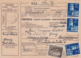 GG: Ausland Paketkarte Brody Nach Magdeburg, Zollinhaltserklärung - Occupation 1938-45