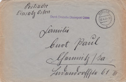 GG: Postsache Brief Von Kielce Nach Chemnitz, Einsatz Osten, Postschutz - Besetzungen 1938-45