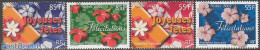 French Polynesia 2002 Wishing Stamps 4v, Mint NH, Nature - Flowers & Plants - Ongebruikt
