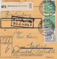 Paketkarte 1948: Breitenberg Nach Haar B. München - Brieven En Documenten