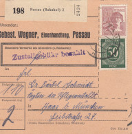 Paketkarte 1948: Passau Nach Haar, Ärztin Der Pflegeanstalt - Storia Postale