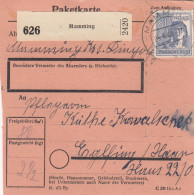 Paketkarte 1948: Mamming Nach Eglfing Haar - Cartas & Documentos