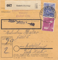 Paketkarte 1948: Endorf Nach Gräfelfing - Cartas & Documentos