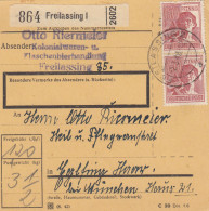 Paketkarte 1948: Freilassing Nach Eglfing, Heil- U. Pflegeanstalt - Cartas & Documentos