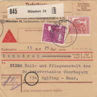 Paketkarte 1948: München Nach Eglfing, Heilanstalt, Selbstbucherkarte  - Covers & Documents