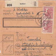 Paketkarte 1948: Haßfurt Nach Haar Bei München - Covers & Documents