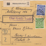 Paketkarte 1948: Mühldorf Nach Haar Bei München - Covers & Documents