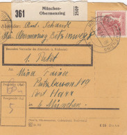 Paketkarte 1948: München-Obermenzing Nach Haar B. München - Lettres & Documents