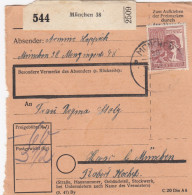 Paketkarte 1948: München Nach Haar Bei München - Lettres & Documents