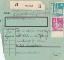 BiZone Paketkarte 1948: Ohlstadt Nach Haar, Heilanstalt, Seltenes Formular - Briefe U. Dokumente