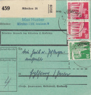 BiZone Paketkarte 1948: München Nach Eglfing, Seltenes Formular - Cartas & Documentos