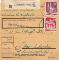 BiZone Paketkarte 1948: Mühldorf Nach Haar Bei München - Briefe U. Dokumente