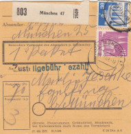 BiZone Paketkarte 1948: München 47 Nach Eglfing B. München - Lettres & Documents