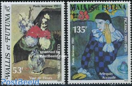 Wallis & Futuna 1981 Cezanne/Picasso Paintings 2v, Mint NH, Performance Art - Circus - Art - Modern Art (1850-present).. - Circo