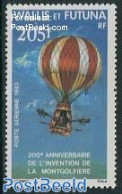 Wallis & Futuna 1983 Aviation Bi-centenary 1v, Mint NH, Transport - Balloons - Montgolfier