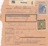 Paketkarte: Mainburg Nach Haar Bei München - Lettres & Documents