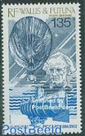 Wallis & Futuna 1987 Auguste Piccard 1v, Mint NH, Transport - Balloons - Ships And Boats - Montgolfières