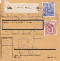 Paketkarte 1948: Schweitkirchen Günthersdorf Nach München - Cartas & Documentos