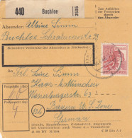 Paketkarte 1948: Buchloe Nach Bayern, Haar - US Zone - Briefe U. Dokumente