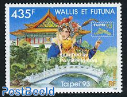 Wallis & Futuna 1993 Taipei 93 1v, Mint NH, Religion - Various - Churches, Temples, Mosques, Synagogues - Philately - .. - Churches & Cathedrals