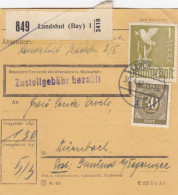 Paketkarte 1948: Landshut Nach Dürnbach, Post Gmund Tegernsee - Covers & Documents
