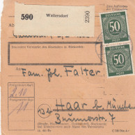 Paketkarte 1948: Wallersdorf Nach Haar - Briefe U. Dokumente