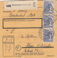 Paketkarte 1948: Breitenberg Ndb. Nach Haar B. München - Cartas & Documentos