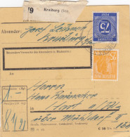 Paketkarte: Kraiburg Inn Nach Hart über Mühldorf - Lettres & Documents