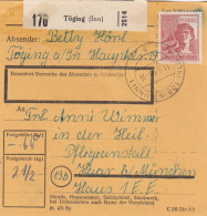 Paketkarte 1948: Töging Nach Haar, Pflegeanstalt - Lettres & Documents