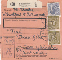 Paketkarte 1948: Schwarzach In Lindforst Nach Haar - Cartas & Documentos