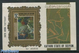 Aden 1967 Seiyun, Gaugin Painting S/s Imperforated, Mint NH, Nature - Horses - Modern Art (1850-present) - Paintings -.. - Sonstige & Ohne Zuordnung
