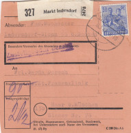 Paketkarte 1948: Indersdorf-Glonn Nach Haar, Frauenklinik - Storia Postale