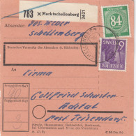 Paketkarte 1948: Marktschellenberg Nach Achtal Post Teisendorf - Brieven En Documenten