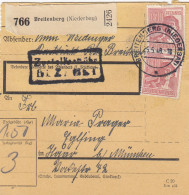 Paketkarte 1948: Breitenberg Nach Eglfing Haar Bei München - Cartas & Documentos