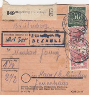 Paketkarte 1948: Breitenberg Nach Haar B. München, Wertkarte - Cartas & Documentos