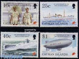 Cayman Islands 1995 End Of World War II 4v, Mint NH, History - Transport - Militarism - World War II - Ships And Boats.. - Militaria